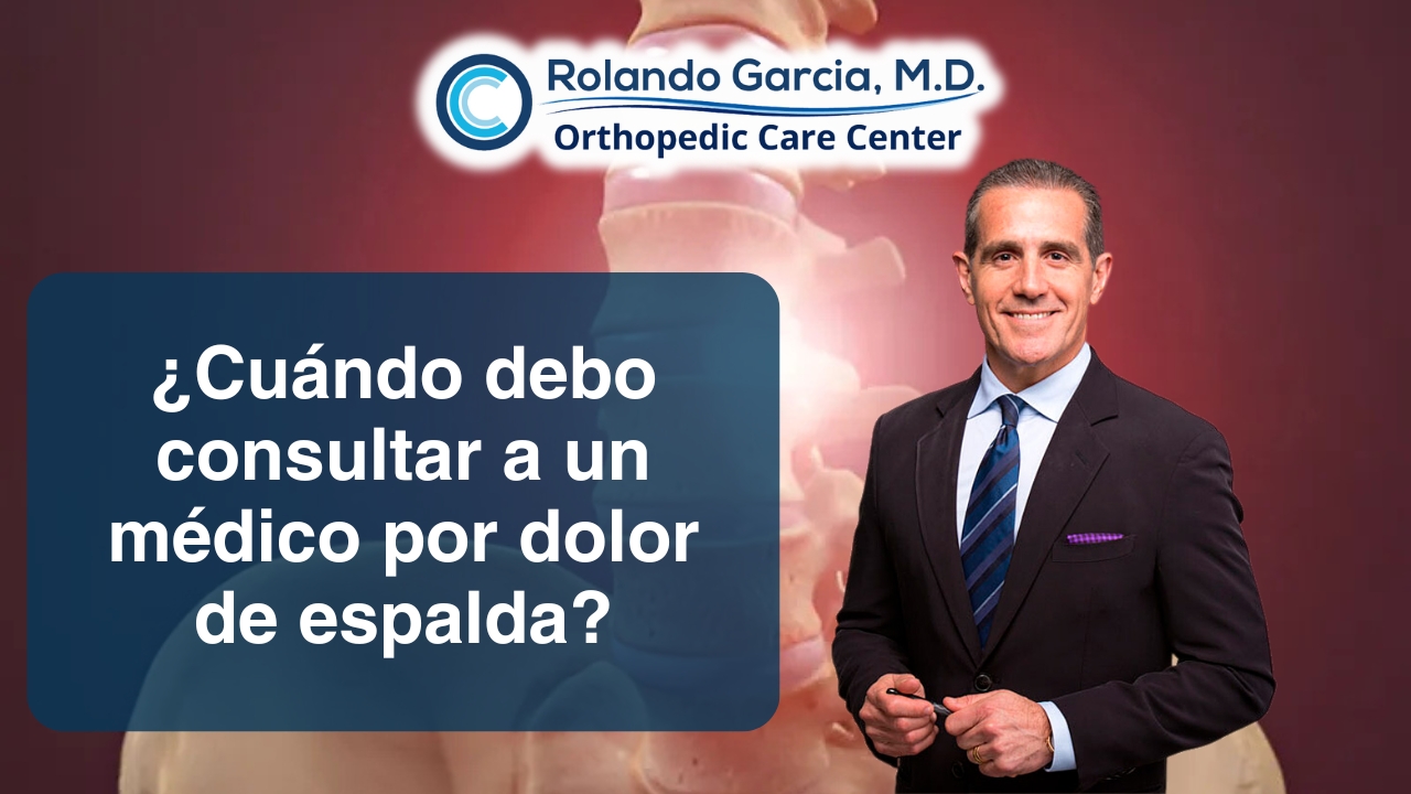 ¿Cuándo debo consultar a un médico por dolor de espalda?