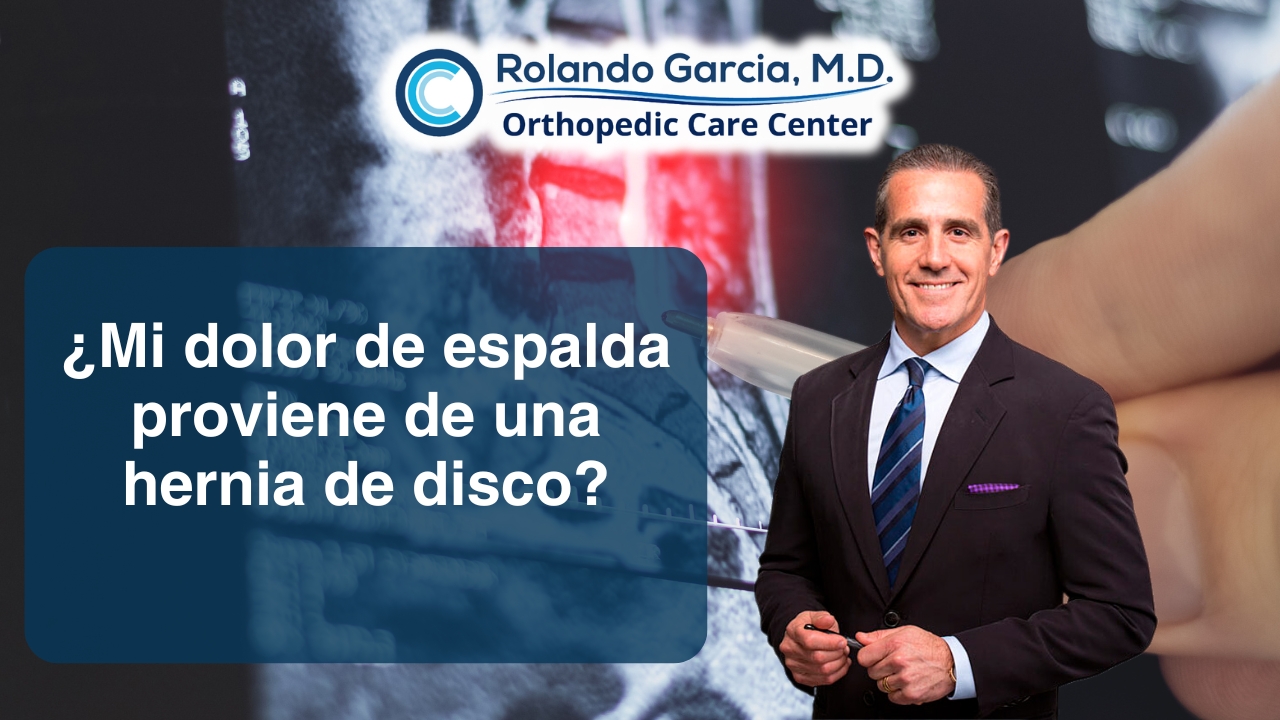 ¿Cómo puedo saber si mi dolor de espalda proviene de una hernia de disco?