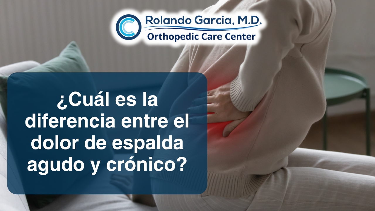 ¿Cuál es la diferencia entre el dolor de espalda agudo y crónico?