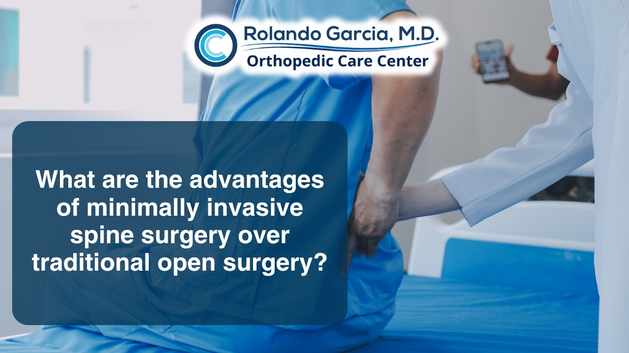 What are the advantages of minimally invasive spine surgery over traditional open surgery?