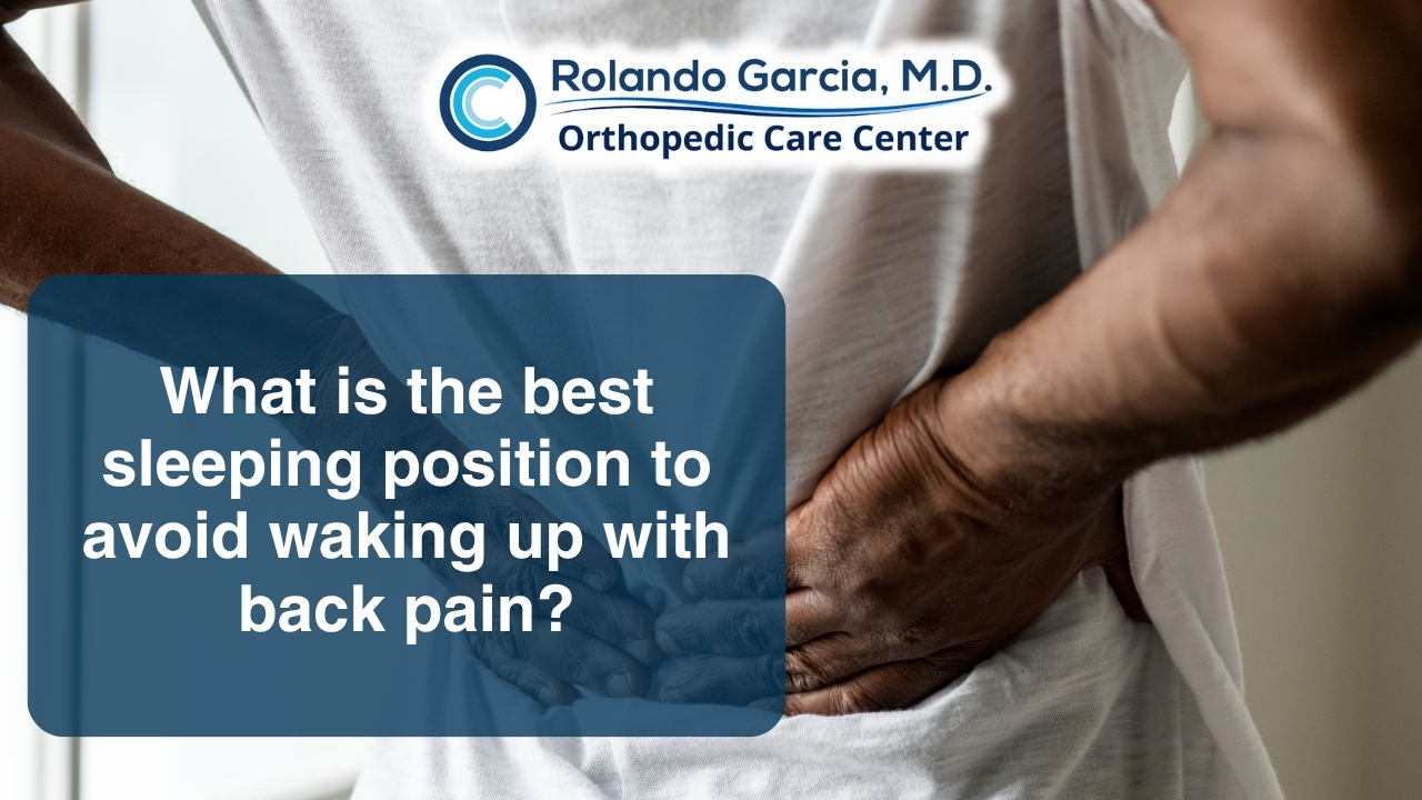 What is the best sleeping position to avoid waking up with back pain?